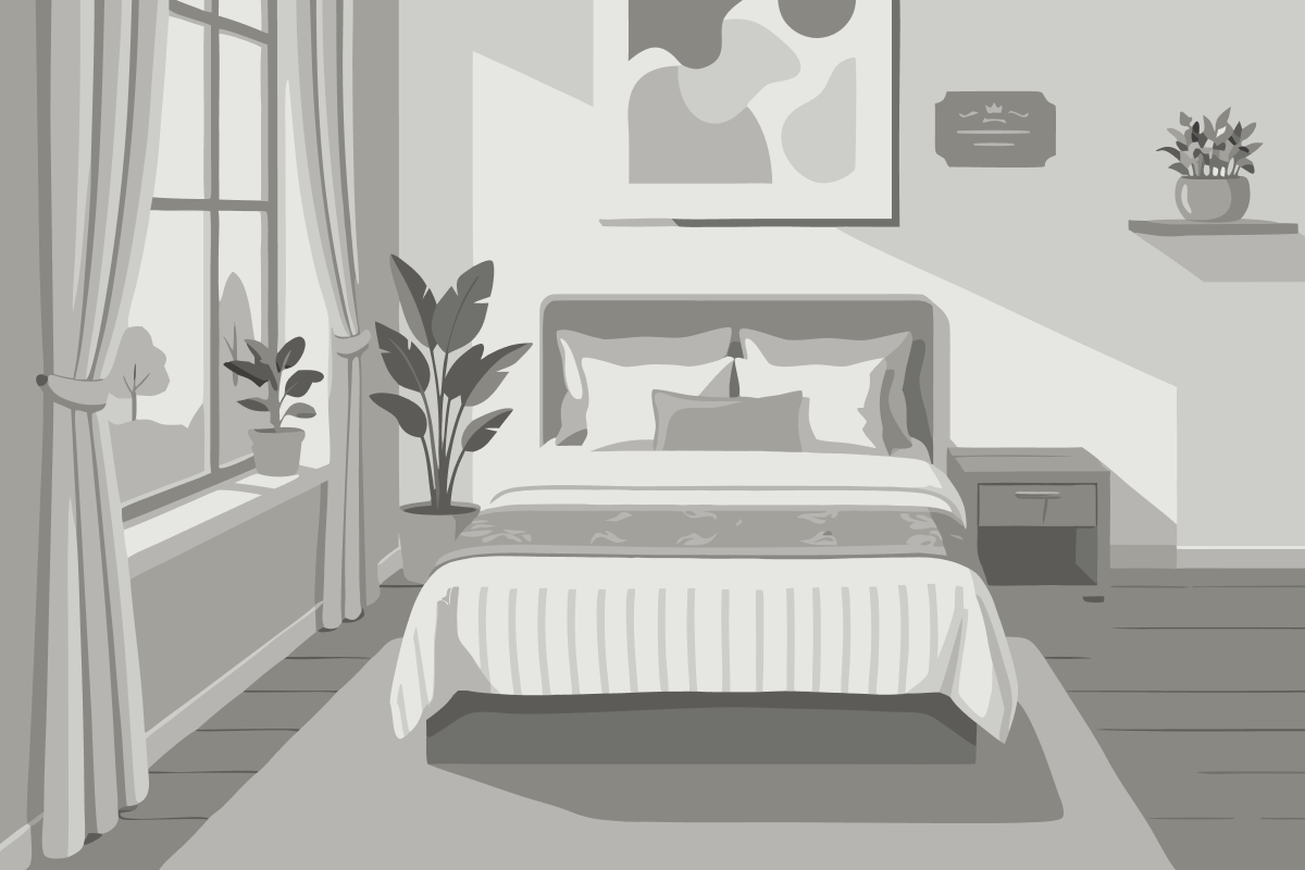 Cama Individual en habitación compartida masculina